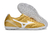 Chuteira Society Mizuno Monarcida Dourado com detalhe Branco