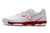 Chuteira Society Mizuno Morelia Rebula Branco com detalhe Vemelho