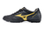 Chuteira Society Mizuno Monarcida Cinza Escuro com detalhe Dourado