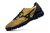 Chuteira Society Mizuno Morelia Rebula Dourado com detalhe Azul Marinho - loja online