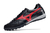 Imagem do Chuteira Society Mizuno Morelia Preto com detalhe Vermelho