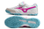 Chuteira Society Mizuno Morelia Classic Branco com detalhe Rosa - comprar online