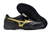 Chuteira Society Mizuno Morelia Classic Preto com detalhe Dourado