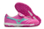 Chuteira Society Mizuno Morelia Classic Rosa com detalhe Azul