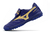 Chuteira Society Mizuno Morelia Pro Sala Classic Azul com detalhe Dourado - loja online