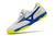 Chuteira Society Mizuno Morelia Pro Sala Classic Branco com detalhe Verde Fluorescente