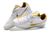 Chuteira Society Nike Tiempo Legend 7 Ronaldinho R10 Branco com detalhe Dourado