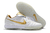 Chuteira Society Nike Tiempo Legend 7 Ronaldinho R10 Branco com detalhe Dourado