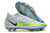 Chuteira Nike Phantom Dynamic Fit Elite Branco Fosco com Detalhe Verde Fluorescente