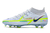 Chuteira Nike Phantom Dynamic Fit Elite Branco Fosco com Detalhe Verde Fluorescente