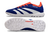 Chuteira Society Adidas Predator Falcon Azul com detalhes Laranja na internet