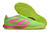 Chuteira Futsal Adidas Predator Falcon Verde Fluorescente com detalhe Rosa