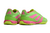 Chuteira Futsal Adidas Predator Falcon Verde Fluorescente com detalhe Rosa