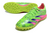 Imagem do Chuteira Society Adidas Predator Falcon Verde Fluorescente com detalhes Rosa