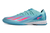 Imagem do Chuteiras Futsal Adidas Elite Série X Messi Azul Fluorescente com detalhe Rosa e Roxo