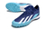 Imagem do Chuteiras Society Adidas X Elite Azul Escuro com detalhe Azul Fluorescente