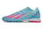 Chuteiras Society Adidas X Elite Messi Azul Fluorescente com detalhe Rosa