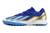 Chuteiras Society Adidas X Elite Messi Azul Escuro com detalhe Dourado