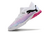 Chuteira Society Puma Future Branco com detalhe Azul e Roxo - loja online