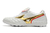 Imagem do Chuteira Society Mizuno Morelia Cup Wave Rivaldo Classic Branco com detalhe Dourado