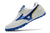 Chuteira Society Mizuno Morelia Cup Wave Rivaldo Classic Branco com detalhe Azul - loja online