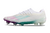 Chuteiras Adidas X Speedflow + FG Branco/Azul Fluorescente com detalhes Rosa, Roxo e Verde - Alfa Esporte