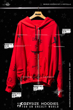 MANUK.HOODIE/001NYC>>red