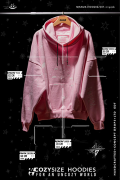 MANUK.HOODIE/001.>>PINK - Panni Margot