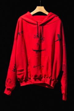 MANUK.HOODIE/001NYC>>red