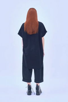 REMERA OVERSIZE PURASU BLACK - Panni Margot