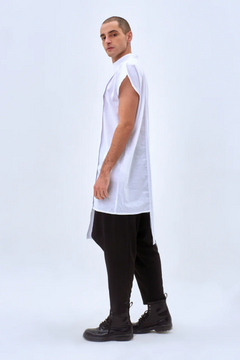 Imagen de REMERA VESTIDO HAFU WHITE