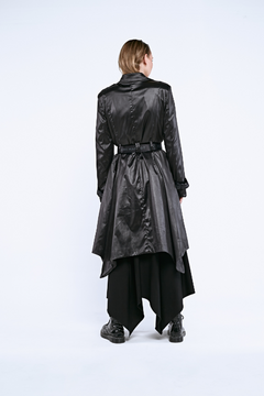 TRENCH FIREWALL BLACK SATIN - Panni Margot