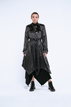 TRENCH FIREWALL BLACK SATIN - comprar online