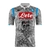 Camisa Retrô Napoli III 2019/20 - Masculina Kappa - Cinza com detalhes em azul