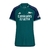 Camisa Arsenal III 23/24 - Torcedor Adidas Feminina - Verde com detalhes em azul