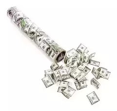 Lança Confete Chuva de Papel Mini Dollar 30cm - 01Unidade - comprar online