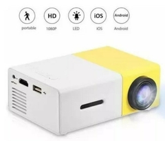 Mini Projetor Portátil Full Hd Led 600 Lumens Usb Sd Hdmi Cor Branco/amarelo na internet