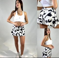 Pollera Short con bolsillo - Print - Yazuka en internet