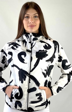 Campera rompeviento con capucha - Estampada - Yazuka