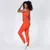 Legging Clássica + Top Liss Jacquard Felina Laranja - loja online