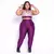 Legging Clássica + Top Luiza Bicolor Compressão Uva e Roxo Claro