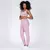 Legging Clássica + Top Liss Jacquard Felina Rosa Candy - loja online