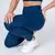 Legging Clássica + Top Juliana Jacquard Felina Night Blue - Liss Fitness