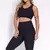 Legging Clássica + Top Liss Jacquard Ondinha Preto - Liss Fitness