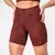 Short Clássico + Top Nath Jacquard Felina Chocolate - Liss Fitness