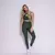 Legging Clássica + Top Luiza Jacquard Ondinha Verde Militar