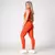 Legging Clássica + Top Liss Suplex Poliamida Laranja - Liss Fitness