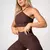 Legging Clássica + Top Juliete Suplex Poliamida Café - Liss Fitness