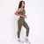 Legging Clássica + Top Juliete Suplex Poliamida Verde Militar