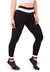 Calça Detalhe Branco Cintura Legging Fitness Preto | REF: LC41 - loja online